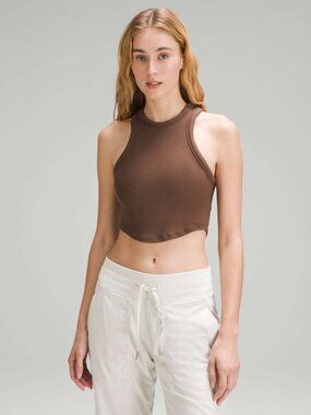 *NWOT Lululemon Women's Hold Tight Cropped Tank Top - Brown